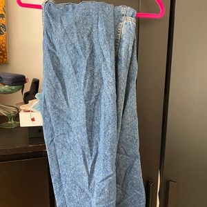 Lee high rise elastic waistband mom jeans